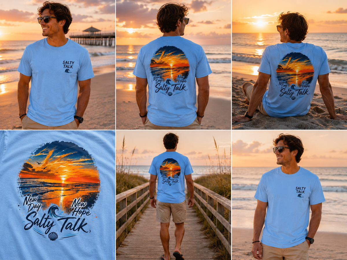 New Day, New Hope Sunset Tee